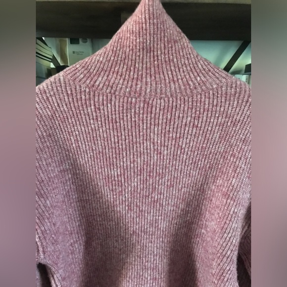 NWOT Ted Baker Oversized Cchloe Pink Chunky Wool Funnel Neck Sweater 2 (S ) - Picture 13 of 16